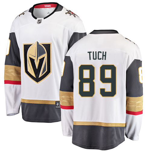 Herren Vegas Golden Knights Eishockey Trikot Alex Tuch #89 Breakaway Weiß Fanatics Branded Auswärts